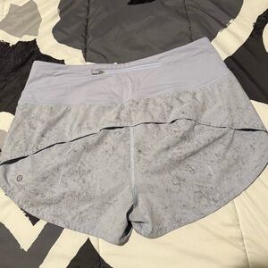 Lululemon Athletica Light Gray honestly like a light blue/purple Athletic Shorts